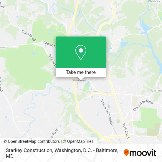 Starkey Construction map
