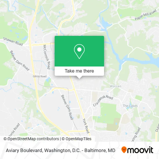 Mapa de Aviary Boulevard
