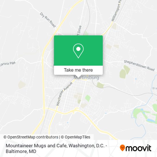 Mountaineer Mugs and Cafe map