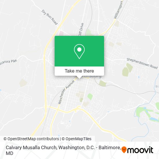 Calvary Musalla Church map