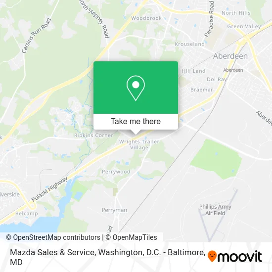 Mazda Sales & Service map