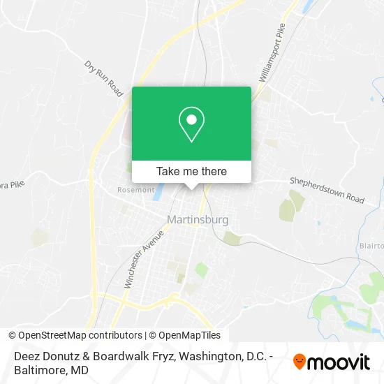 Deez Donutz & Boardwalk Fryz map
