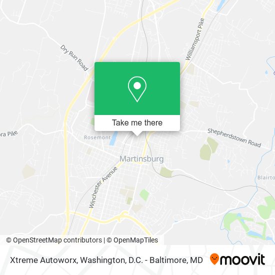 Mapa de Xtreme Autoworx