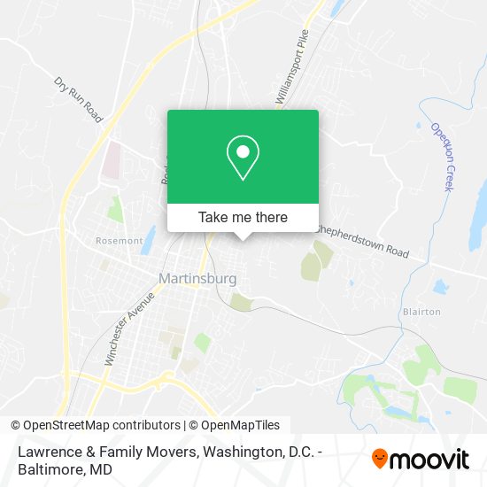 Lawrence & Family Movers map
