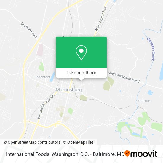 Mapa de International Foods