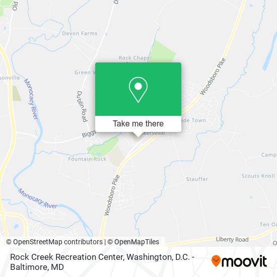 Rock Creek Recreation Center map