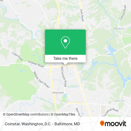 Mapa de Coinstar
