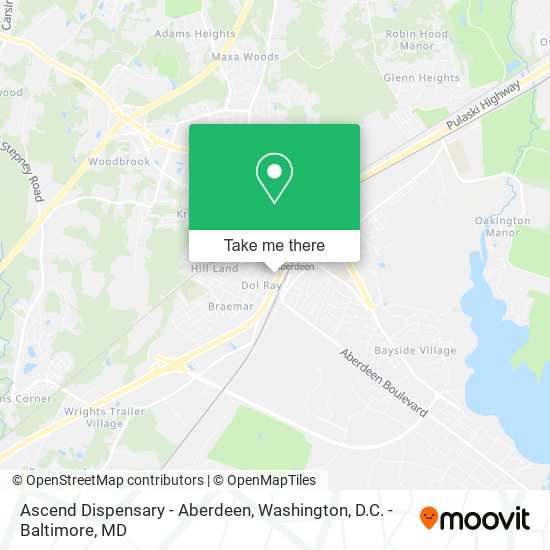 Mapa de Ascend Dispensary - Aberdeen