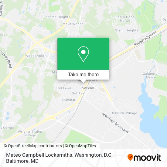 Mapa de Mateo Campbell Locksmiths