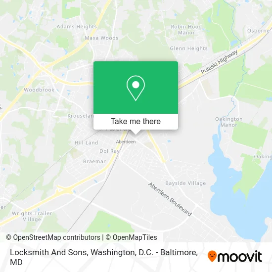 Locksmith And Sons map