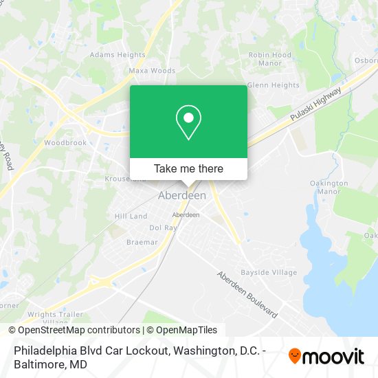 Philadelphia Blvd Car Lockout map