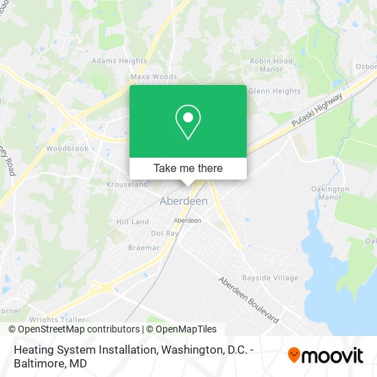 Heating System Installation map