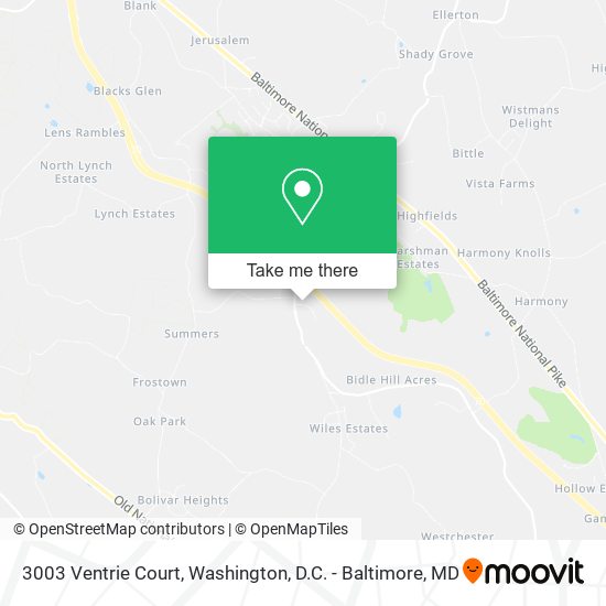 Mapa de 3003 Ventrie Court