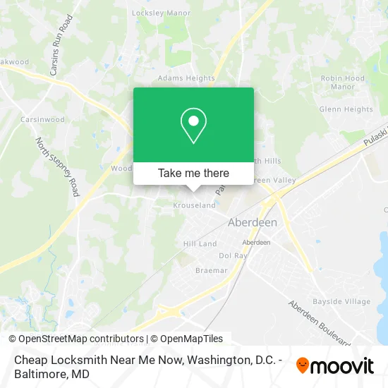 Cheap Locksmith Near Me Now map