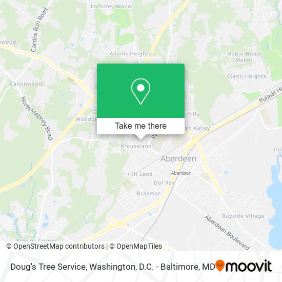 Doug's Tree Service map
