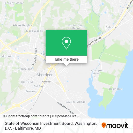 State of Wisconsin Investment Board map