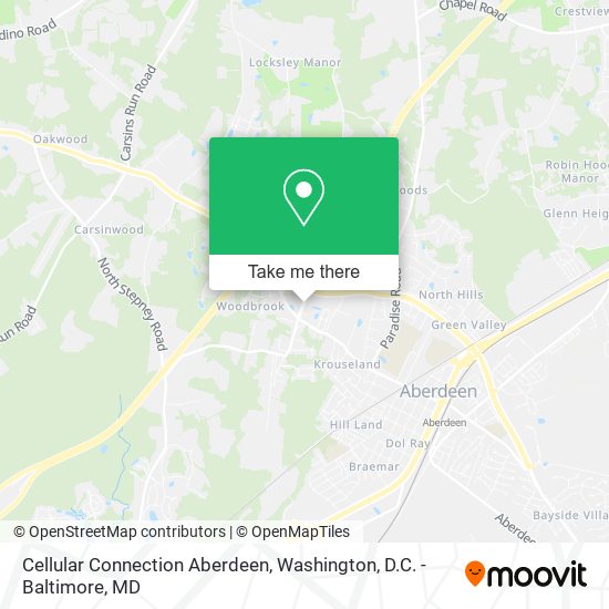 Cellular Connection Aberdeen map