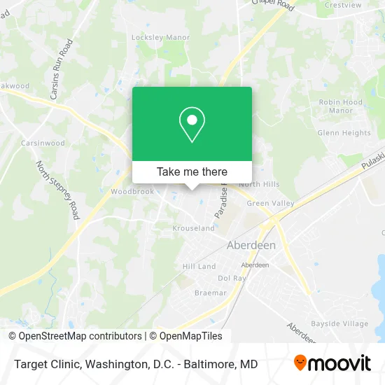 Target Clinic map