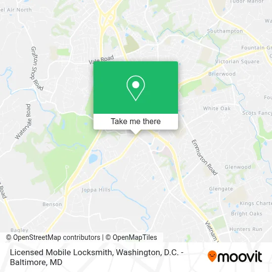 Licensed Mobile Locksmith map