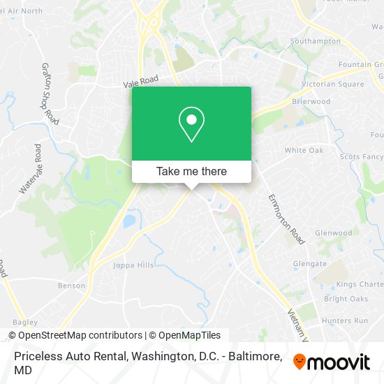 Mapa de Priceless Auto Rental
