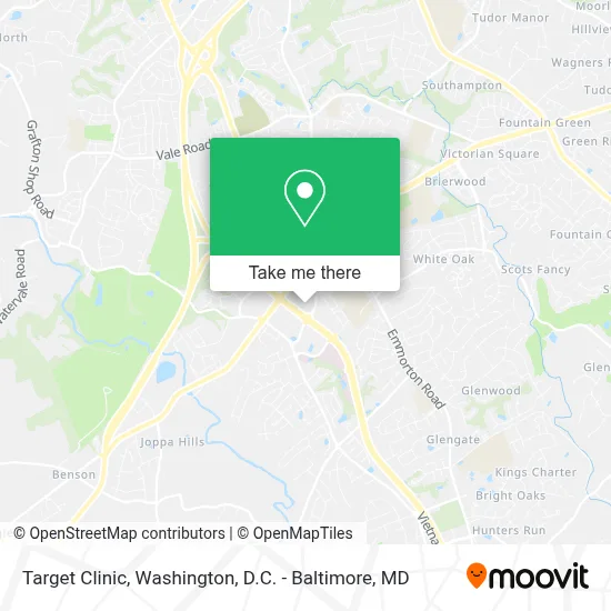 Target Clinic map