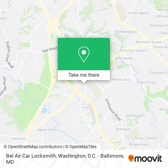 Bel Air Car Locksmith map