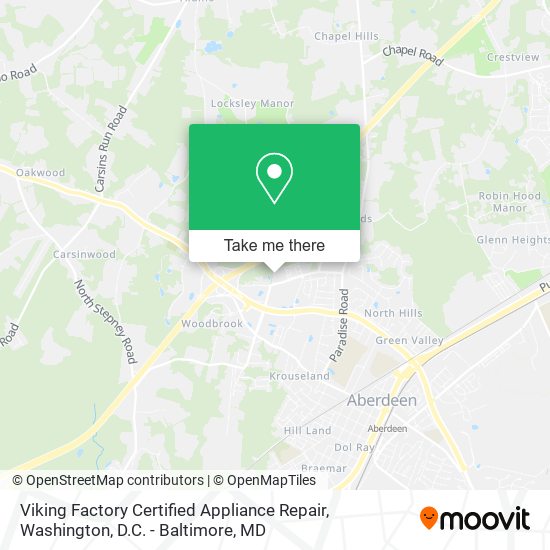 Mapa de Viking Factory Certified Appliance Repair