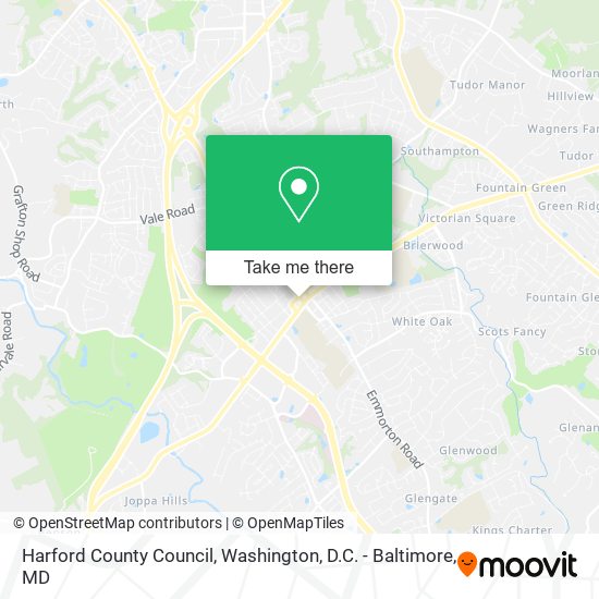Mapa de Harford County Council