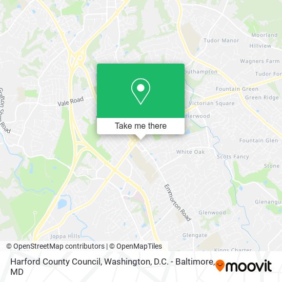 Mapa de Harford County Council