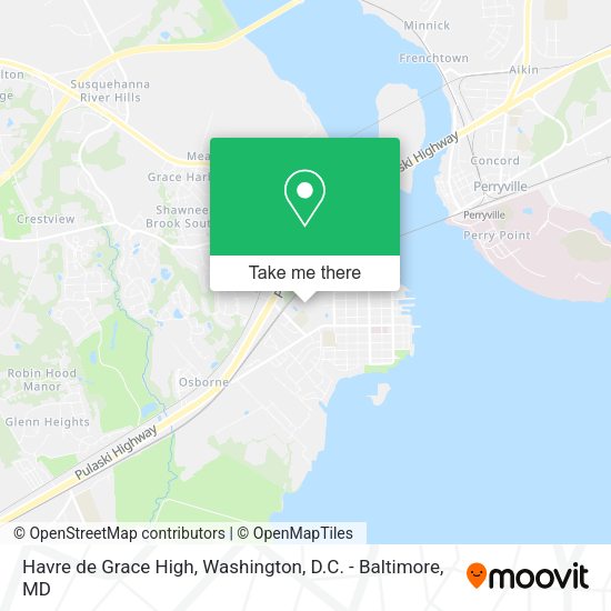 Havre de Grace High map