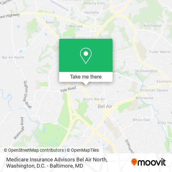 Medicare Insurance Advisors Bel Air North map