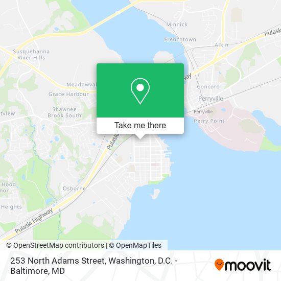 253 North Adams Street map