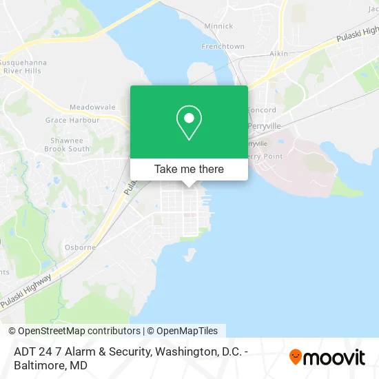 ADT 24 7 Alarm & Security map