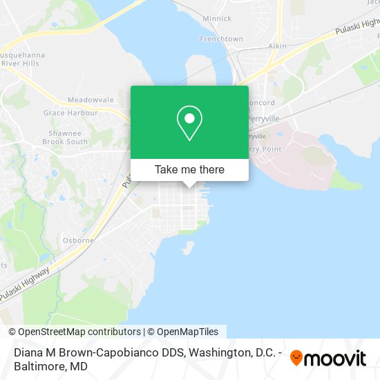 Diana M Brown-Capobianco DDS map