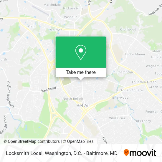 Locksmith Local map