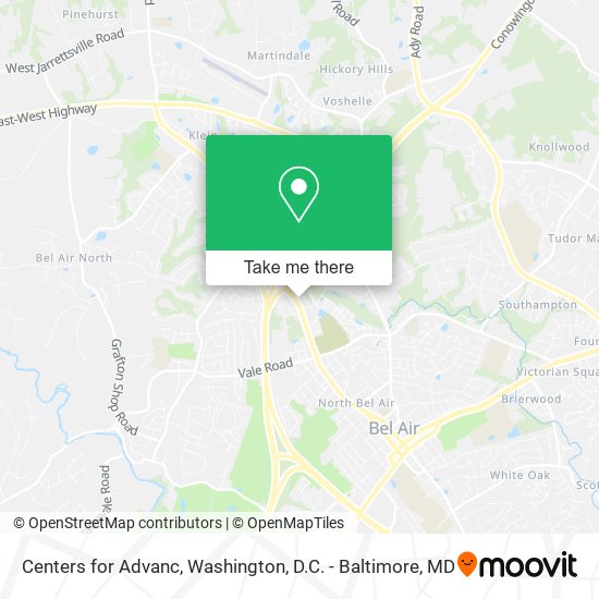 Centers for Advanc map