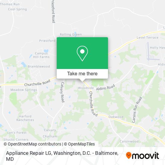 Mapa de Appliance Repair LG