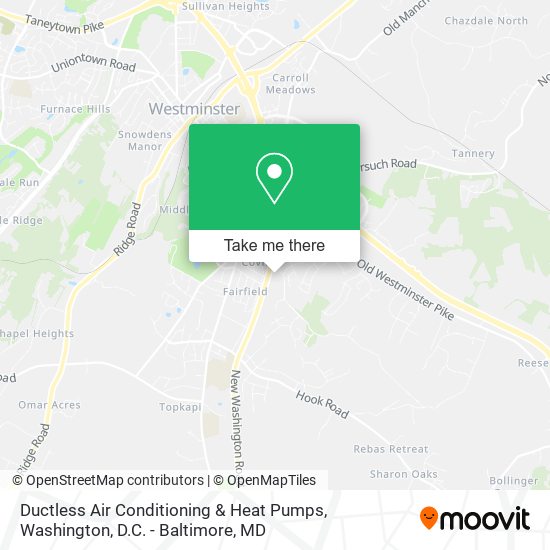 Ductless Air Conditioning & Heat Pumps map