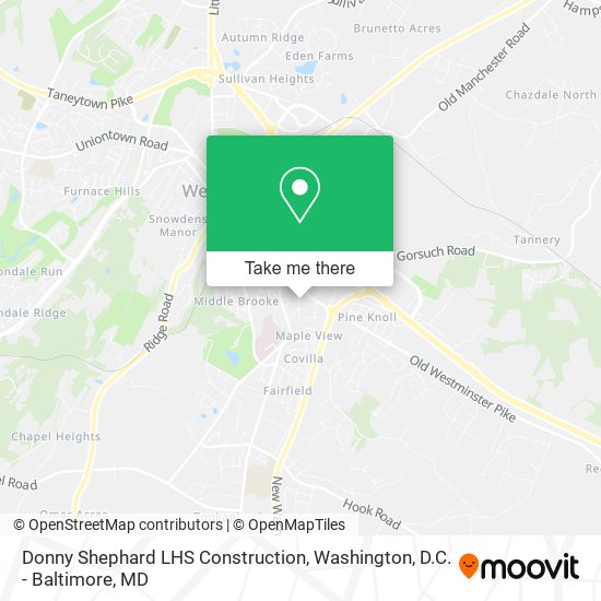 Mapa de Donny Shephard LHS Construction