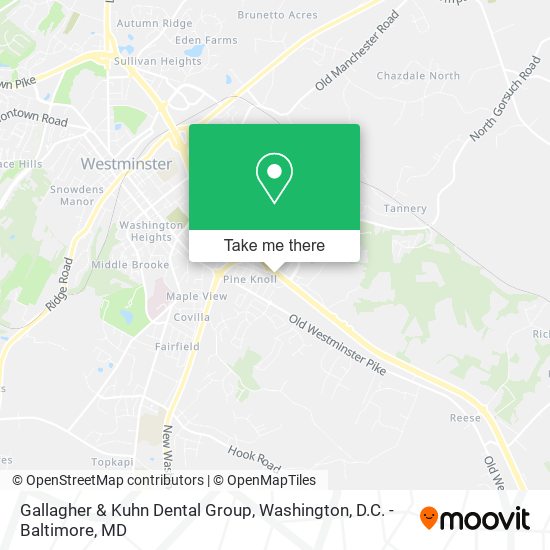 Mapa de Gallagher & Kuhn Dental Group