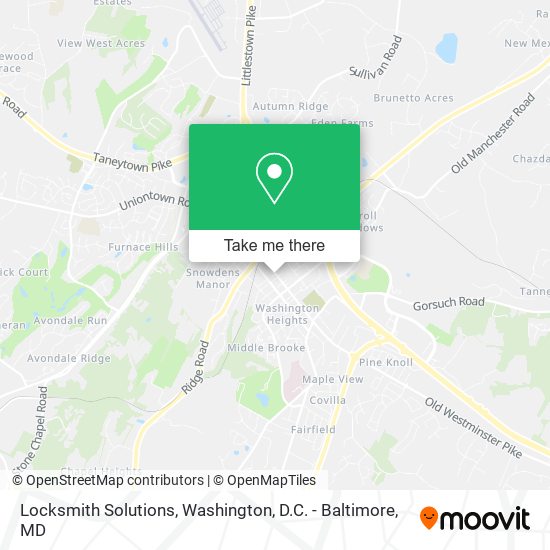 Locksmith Solutions map