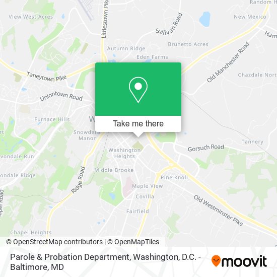 Mapa de Parole & Probation Department