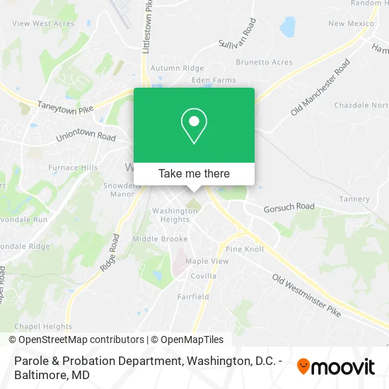 Parole & Probation Department map