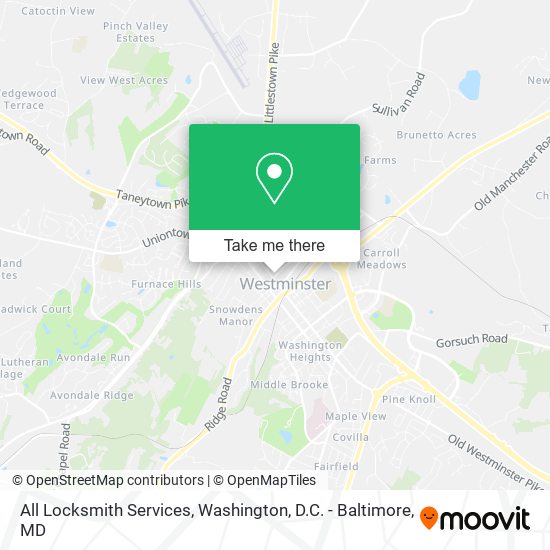 All Locksmith Services map