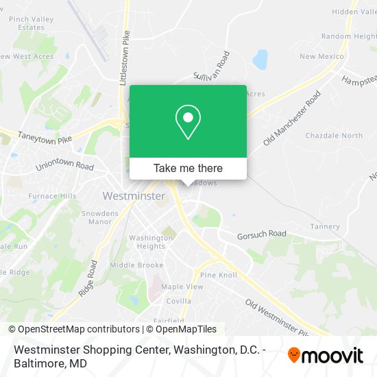 Mapa de Westminster Shopping Center