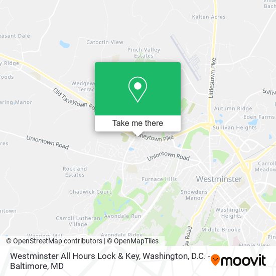 Westminster All Hours Lock & Key map