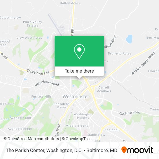 The Parish Center map