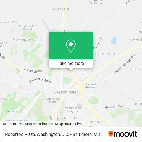 Roberto's Pizza map