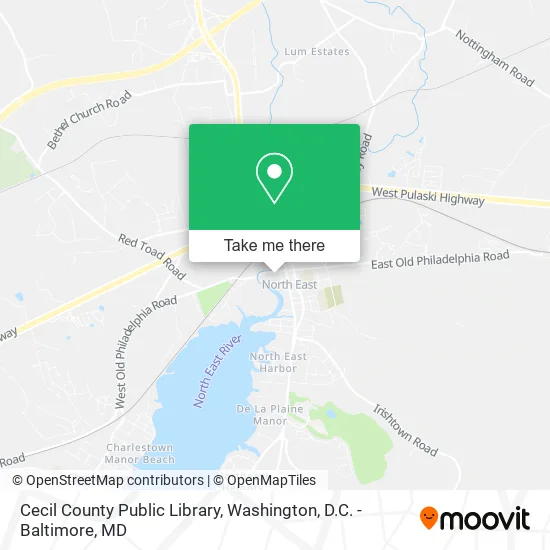 Mapa de Cecil County Public Library