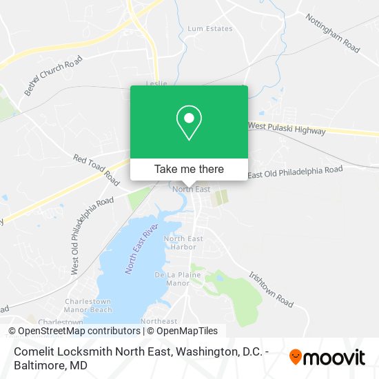 Comelit Locksmith North East map